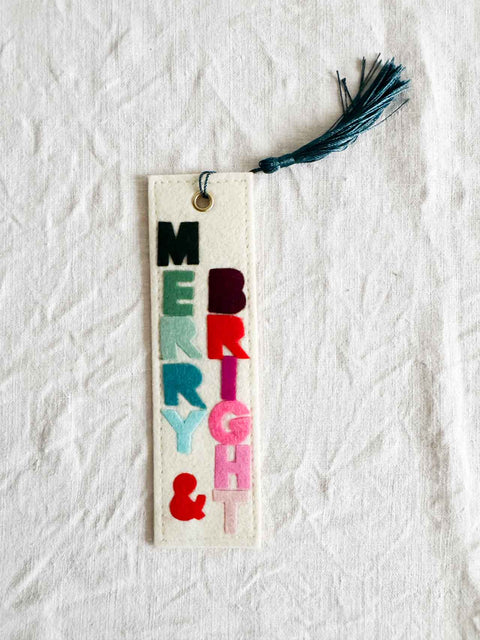 Marque page Feutrine Merry & bright  1