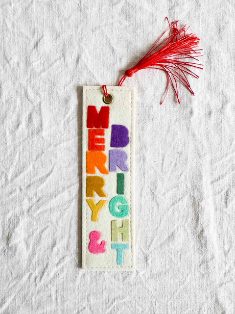 Marque page Feutrine Merry & bright  2