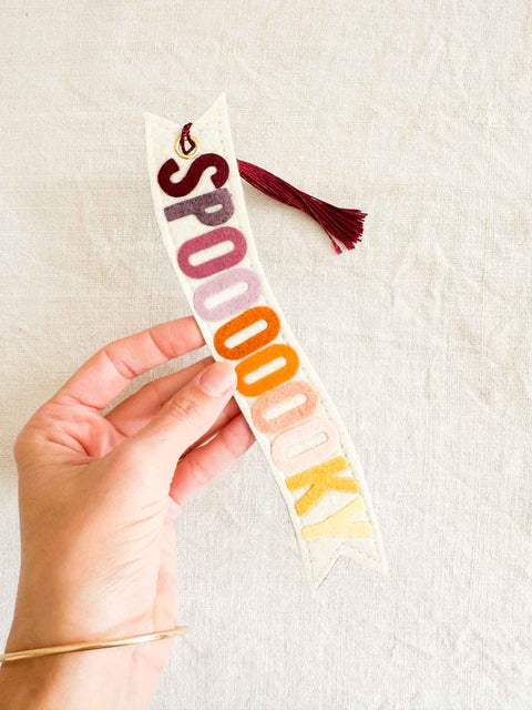 Marque page Feutrine - Spooky