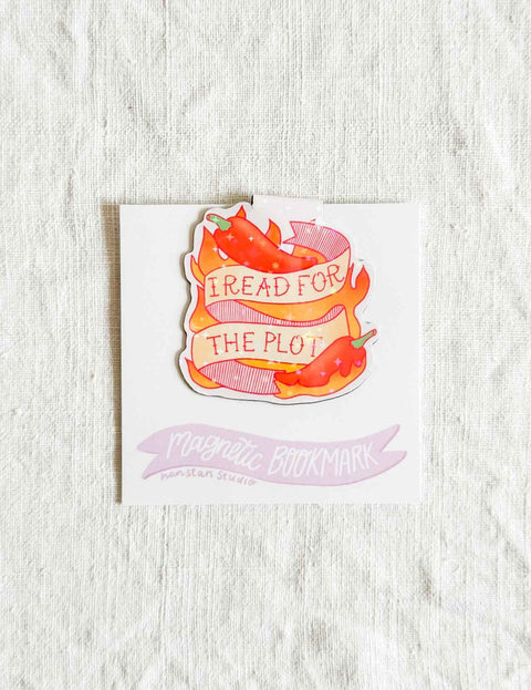 Marque page magnétique - I read for the plot