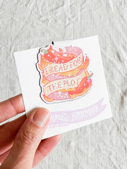 Marque page magnétique - I read for the plot