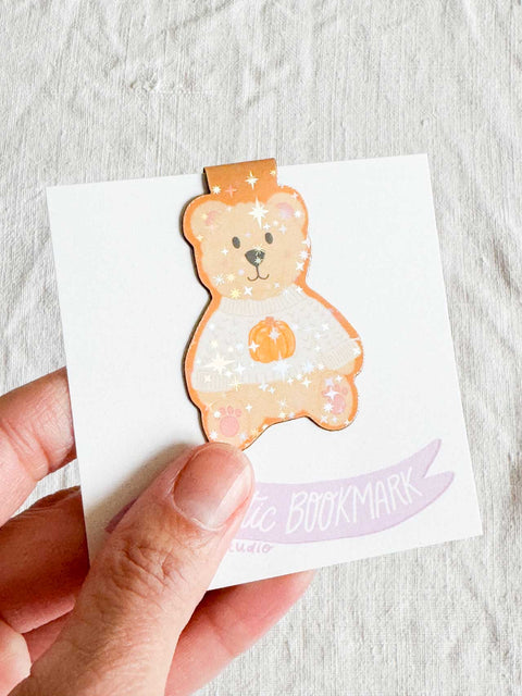 Marque page magnétique - Ours en peluche