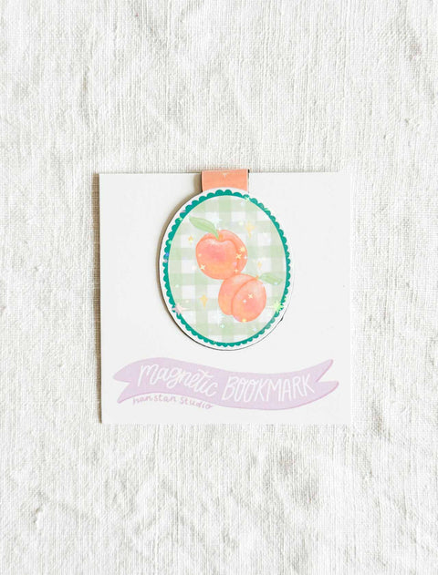 Marque page magnétique - Pic nic Peach