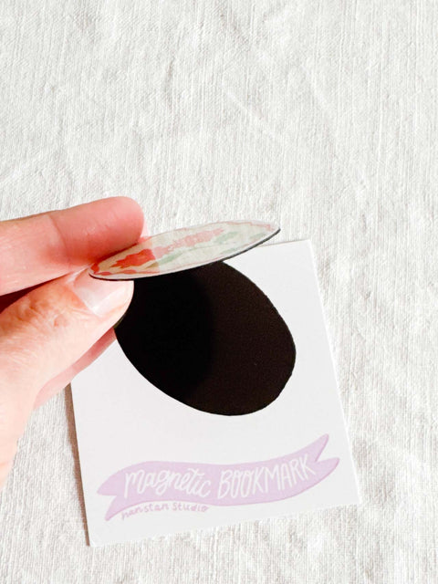 Marque page magnétique - Poinsettia