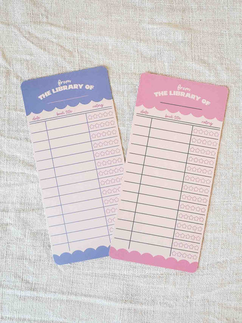 Marque page notation livres