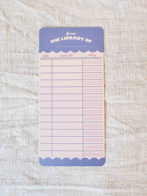 Marque page notation livres