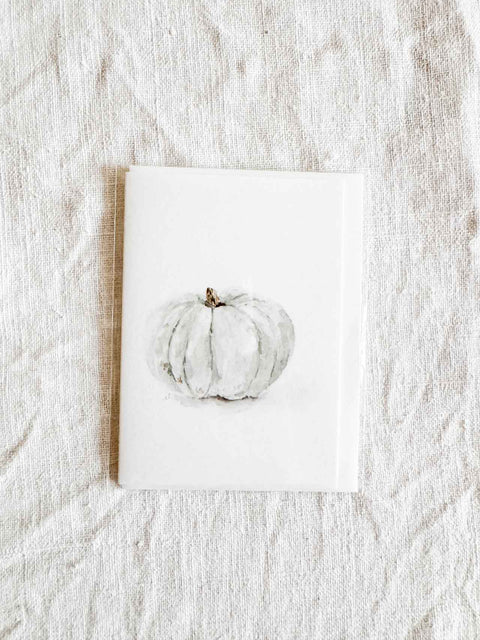 Mini carte Citrouille blanche