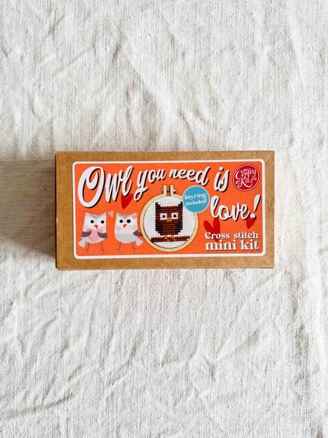 Mini kit porte-clé à broder Animaux