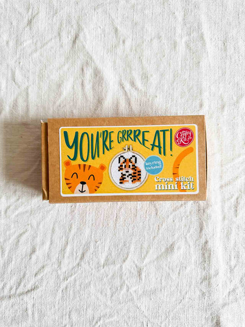 Mini kit porte-clé à broder Animaux