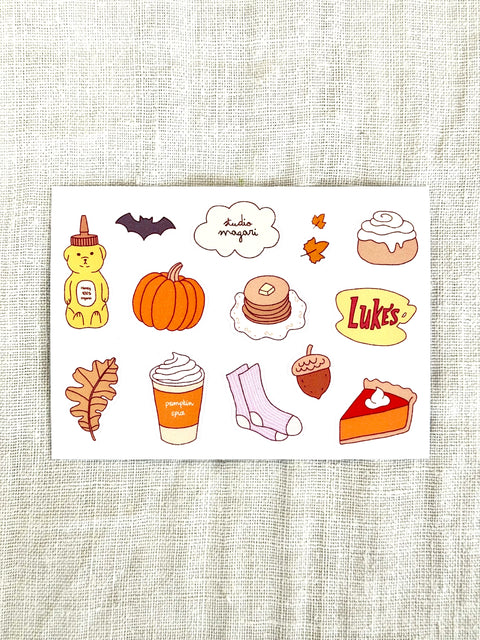 Mini planche stickers Autumn