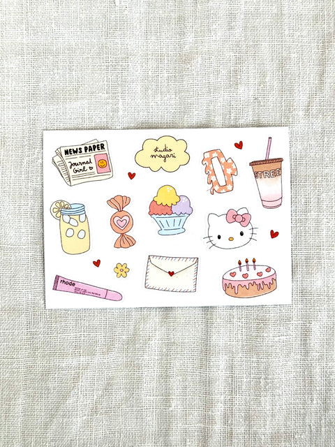 Mini planche stickers Coffee break