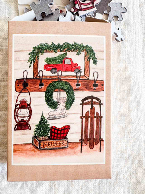 Mini puzzle 99p - Noël Farmhouse