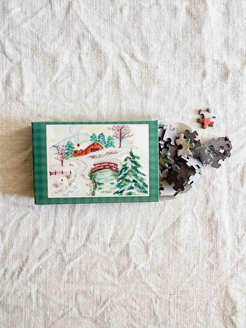 Mini puzzle 99p - Paysage d'hiver