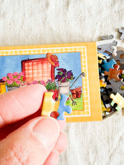 Mini puzzle - Valise de printemps