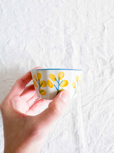 Moule à muffin Floral Bleu Jaune