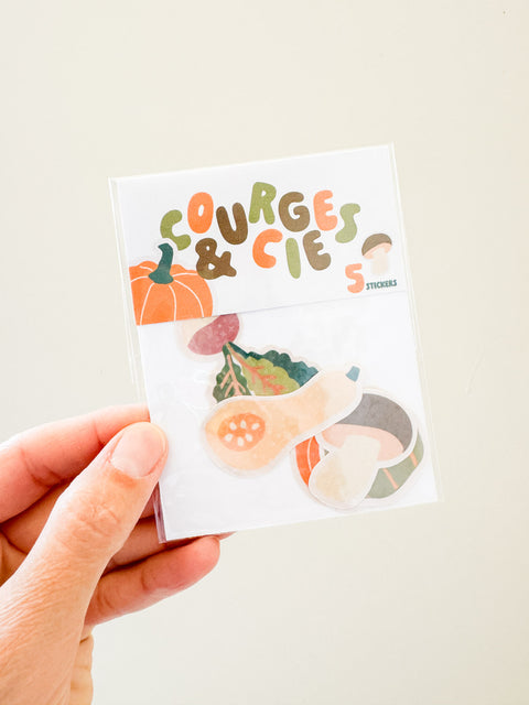 Pack stickers Courges & cie