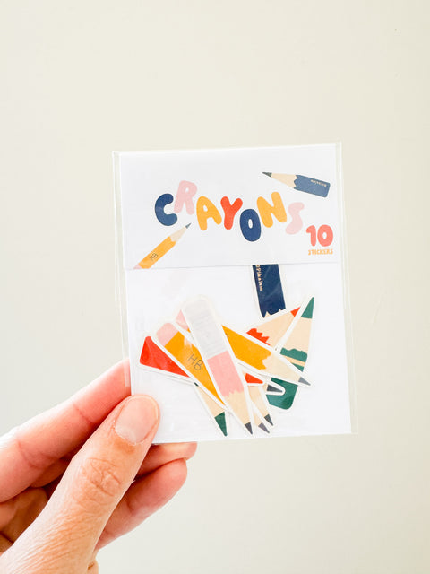 Pack stickers Crayons
