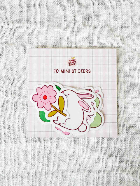 Pack x10 Mini stickers Printemps