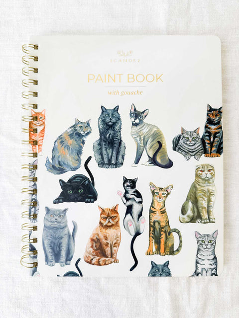 Paint book à la gouache Chats