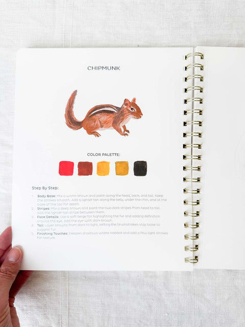 Paint book à la gouache Faune & flore