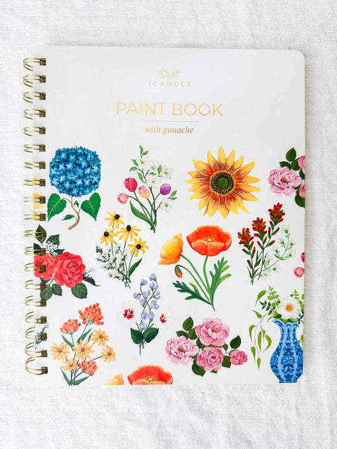 Paint book à la gouache Fleurs