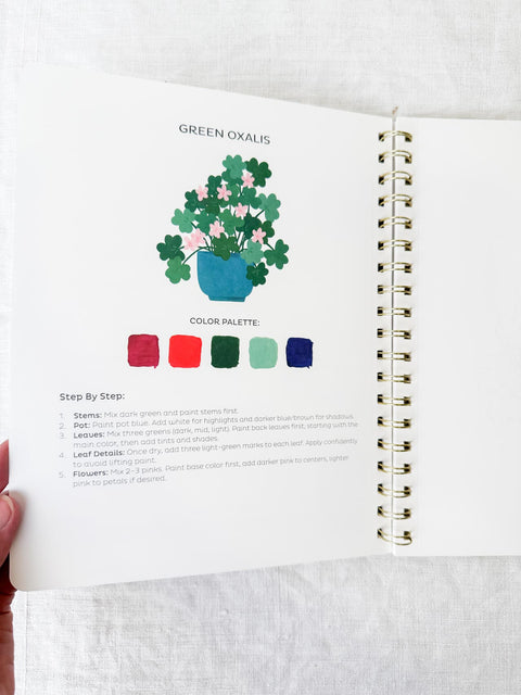 Paint book à la gouache Jardins