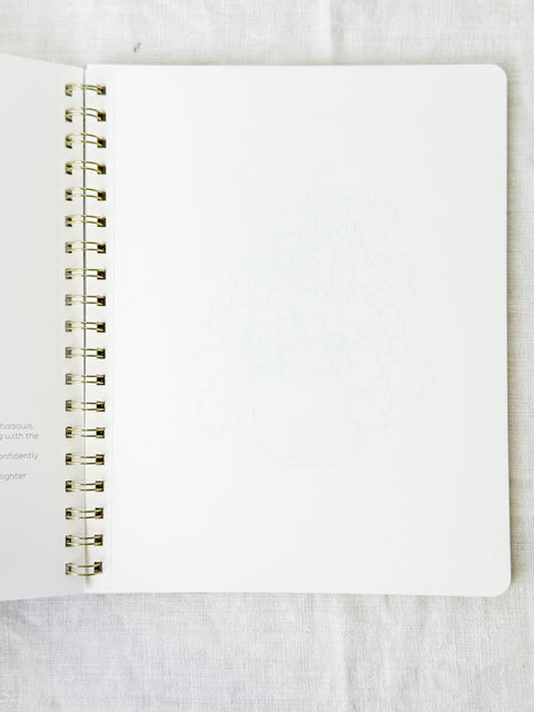 Paint book à la gouache Jardins