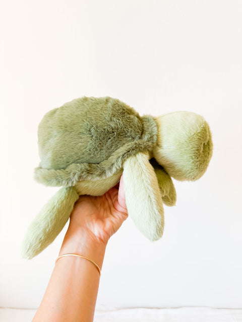 Peluche tortue verte