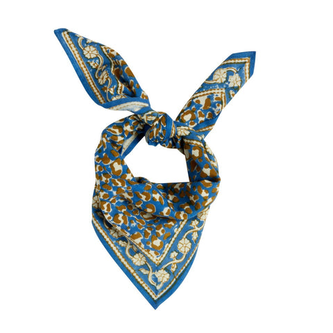 Foulard Léopard Bleu klein