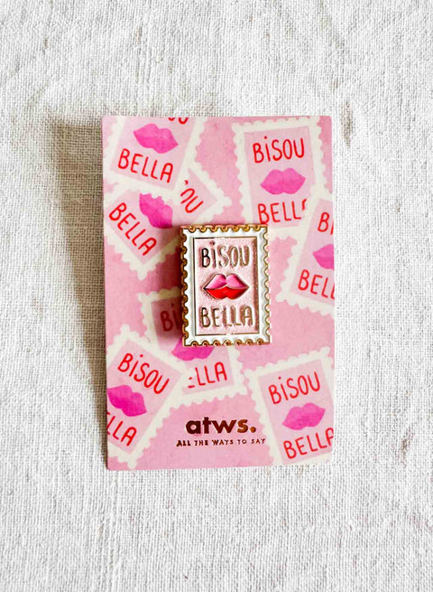 Pin's Bisou bella