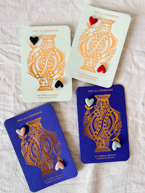 Pin's Carte à jouer Coeurs
