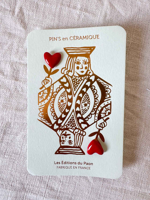 Pin's Carte à jouer Coeurs