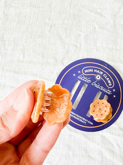 Lot de 2 minis pinces Biscuits