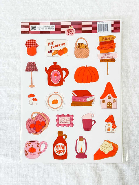 Planche stickers A5 Automne