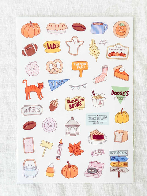 Planche stickers A5 Cocooning