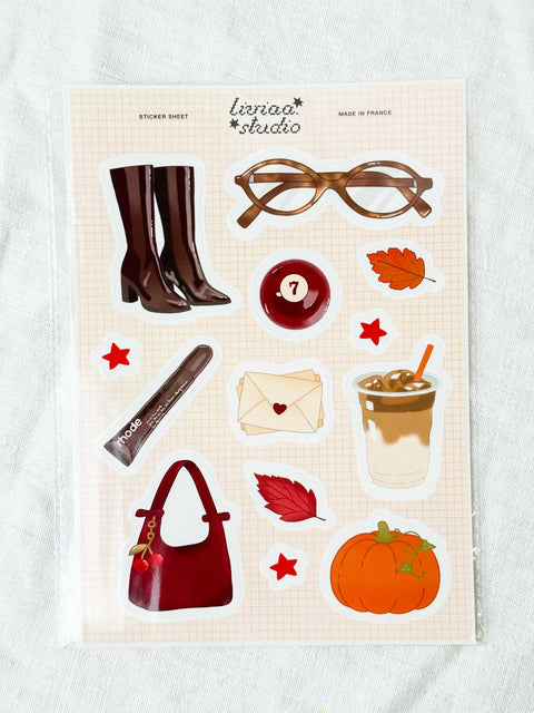 Planche de stickers Fall outfit