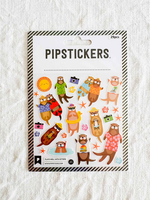Stickers Plays well with otters
