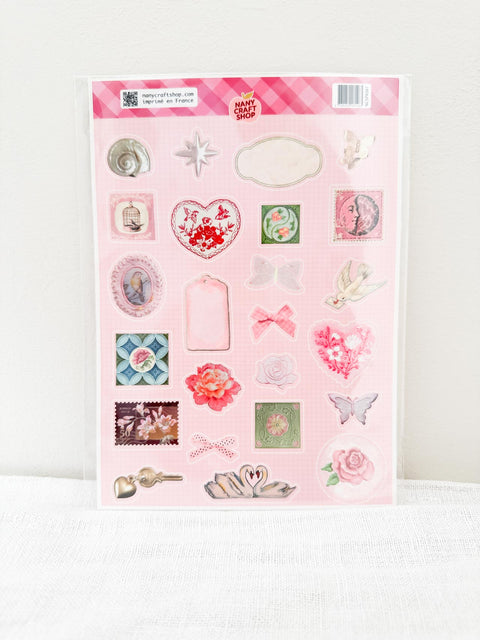 Planche stickers A5 Whimsical august