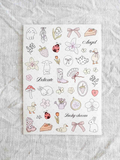Planche stickers Spring A5