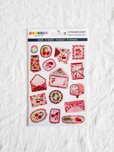 Stickers - Vintage cherry mail