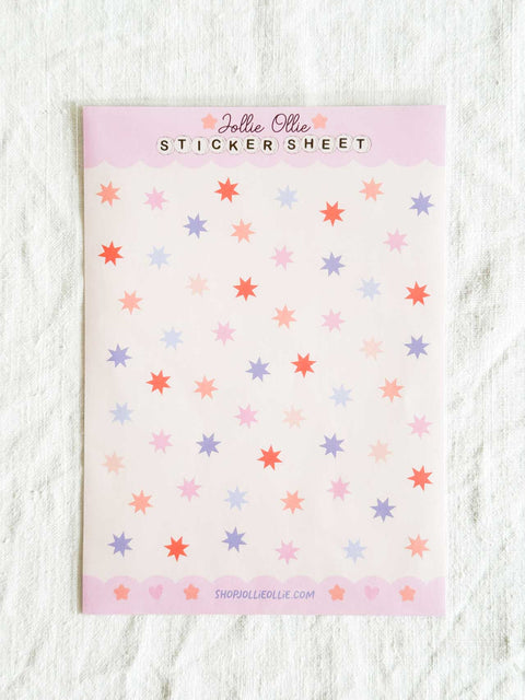 Planche stickers Confettis coloré