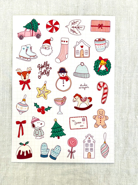 Planche Stickers Winter A5