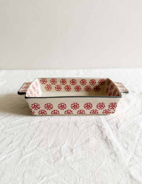 Plat à Gratin - Rétro Rouge