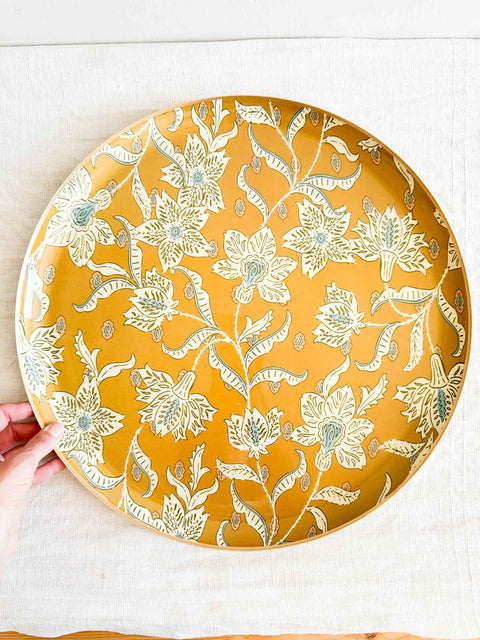 Plateau Rond Lotus Absynthe
