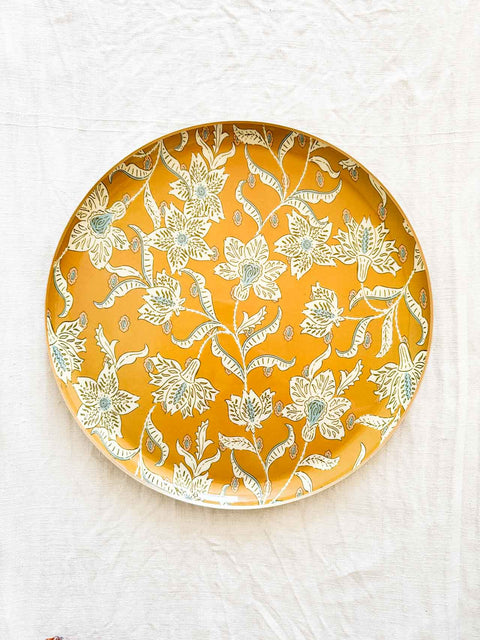 Plateau Rond Lotus Absynthe
