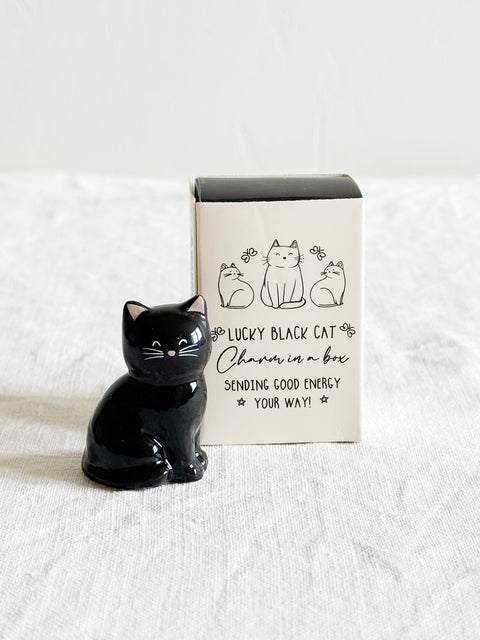 Porte bonheur Chat Noir