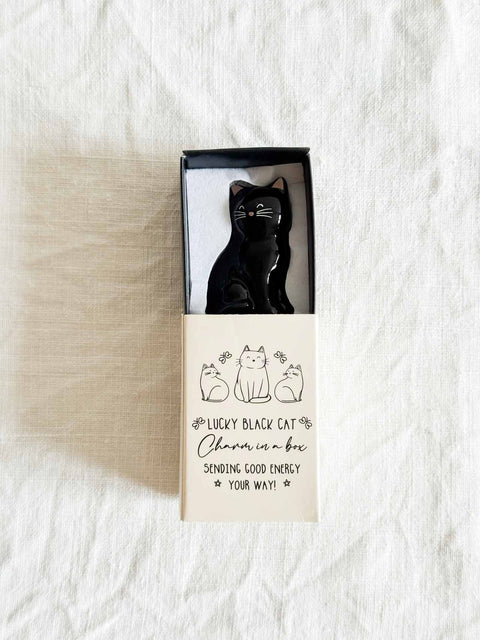 Porte bonheur Chat Noir