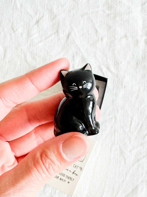 Porte bonheur Chat Noir