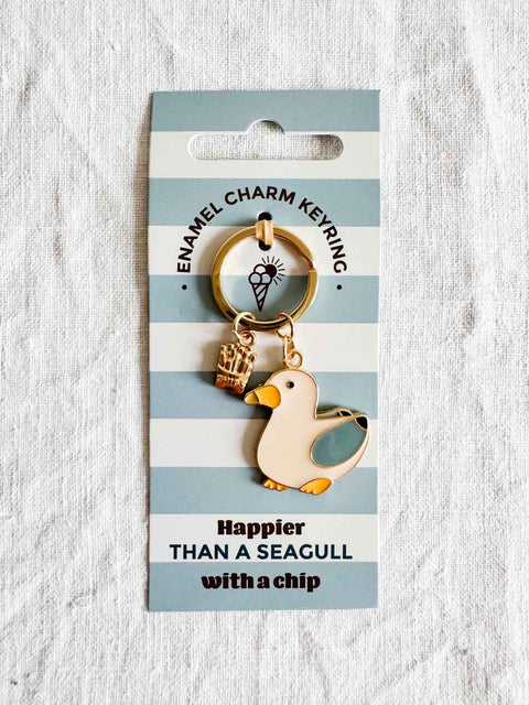 Porte clé Mouette et Frites