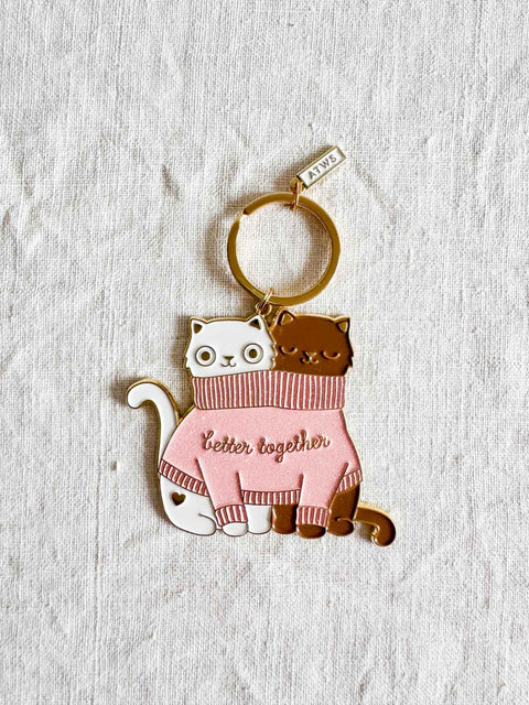 Porte clé 2 cat in sweater